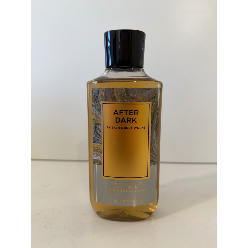 Bath & Body Works After Dark Mens 3-in-1 Hair Face Body Wash 10oz Bergamot Amber